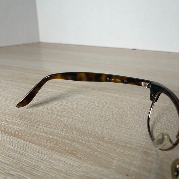 Ray-Ban RB4132 710/51 Sunglasses Cat Eye Frames Only Tortoise Shell Italy - Picture 4 of 8